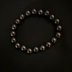 Black Beaded Bracelet